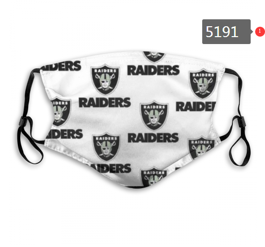 NFL Oakland Raiders #5 Dust mask with filter->nfl dust mask->Sports Accessory